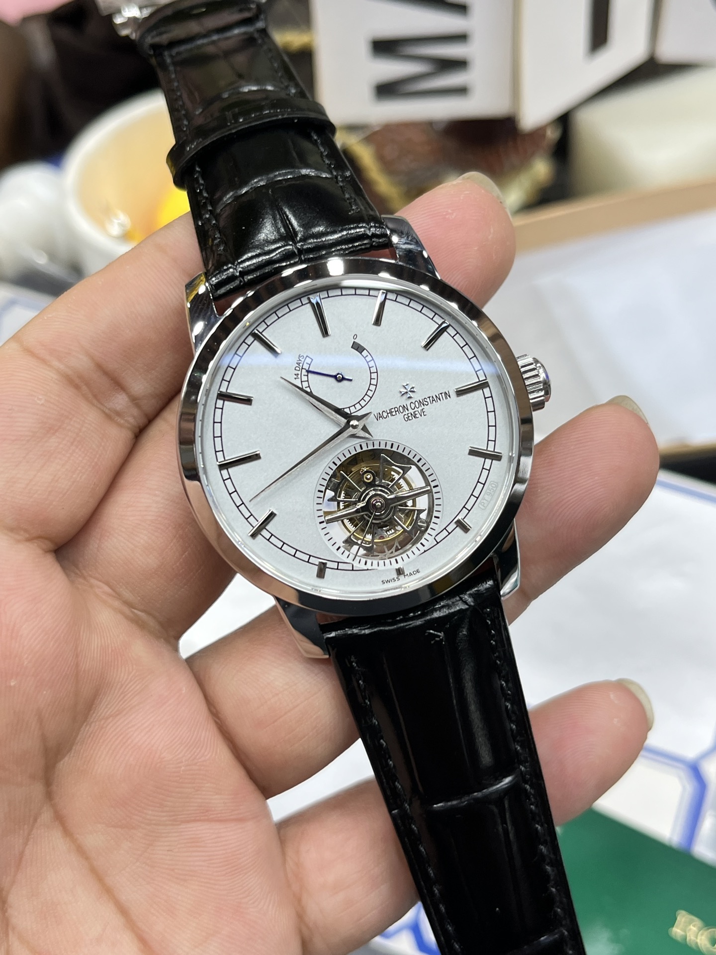 JL Jaeger-LeCoultre Tourbillon/40mm/978G movement/40mm balance wheel with weight, factory crocodile leather strap - Image 2