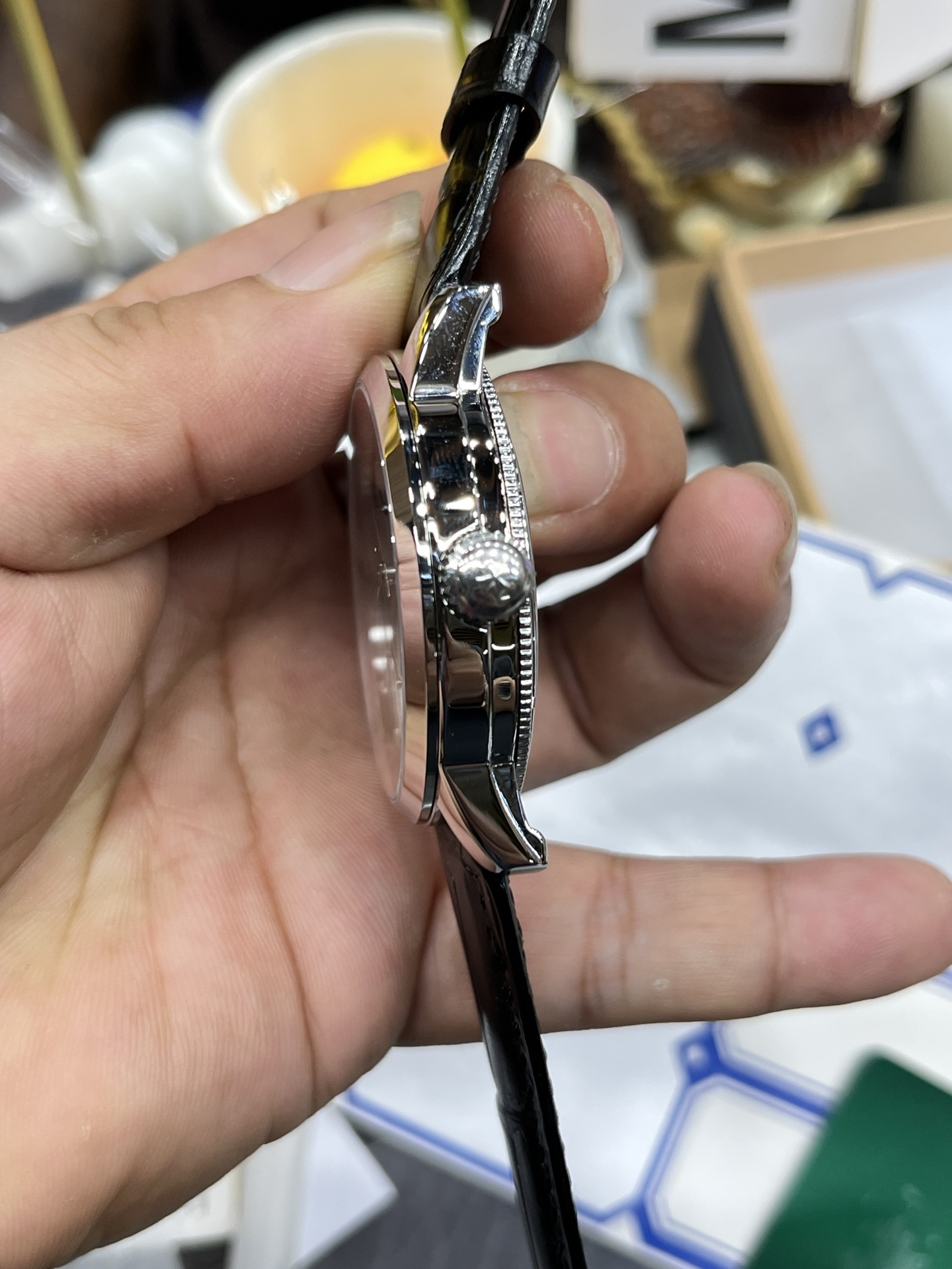 JL Jaeger-LeCoultre Tourbillon/40mm/978G movement/40mm balance wheel with weight, factory crocodile leather strap - Image 5