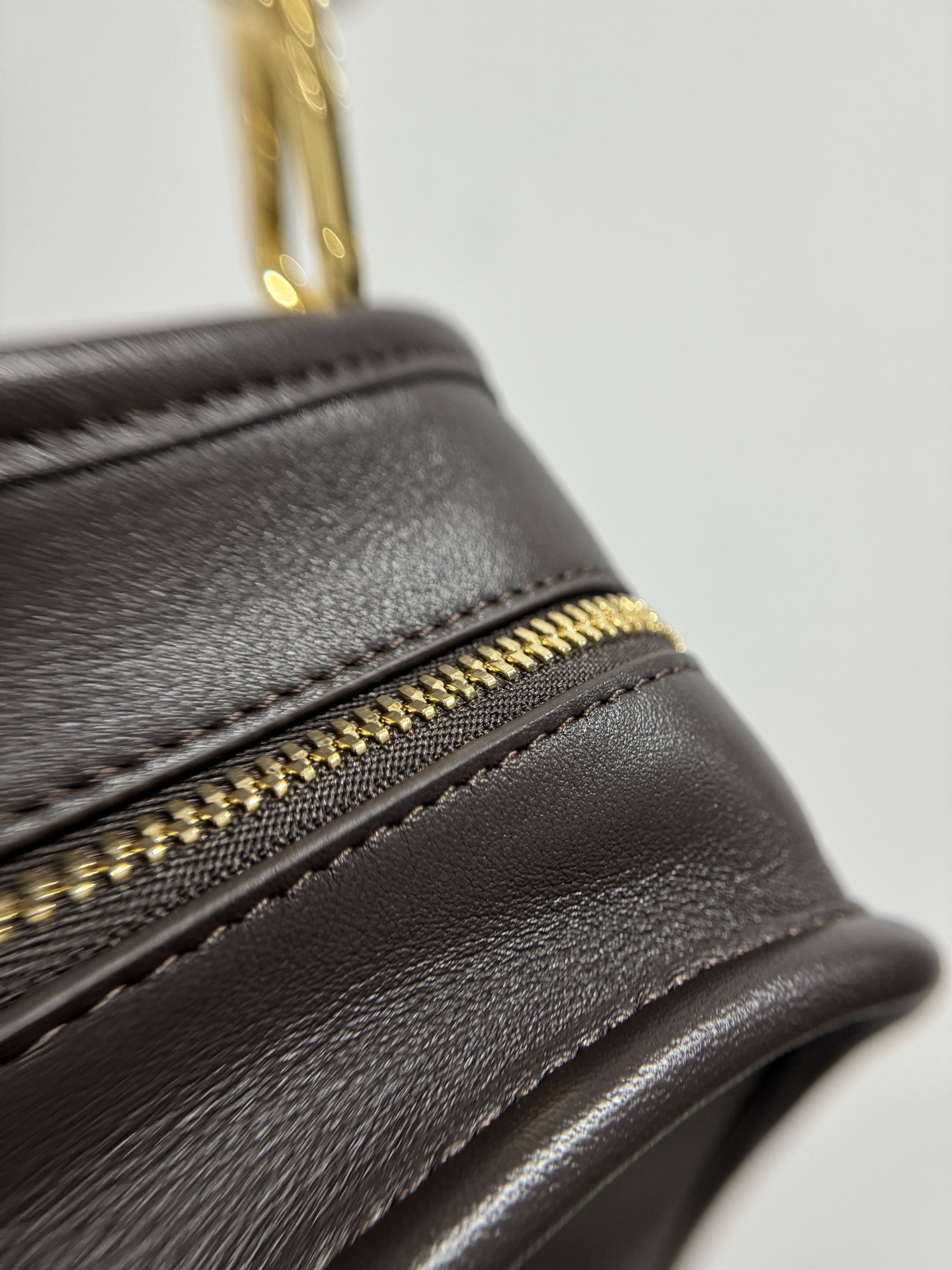 LOEWE Amazona small toast bag, dark brown, size 23-12-10 - Image 10