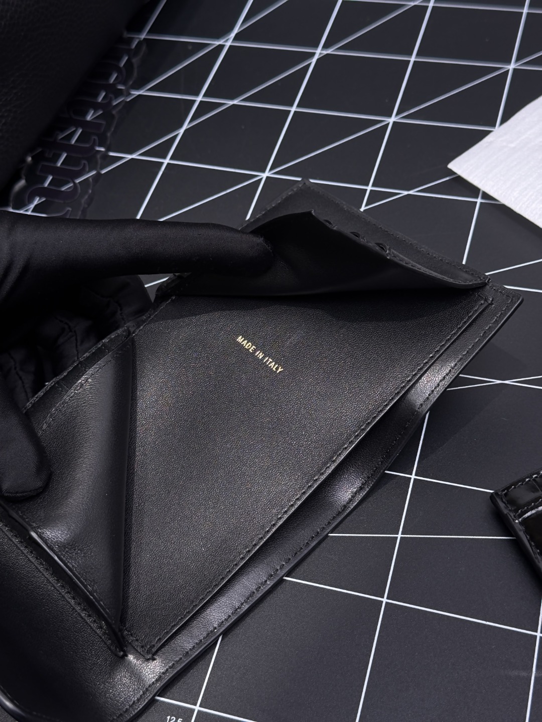 Crocodile Tri-fold Card Holder Black Original real shot‼ Preparing for development‼ - Image 11