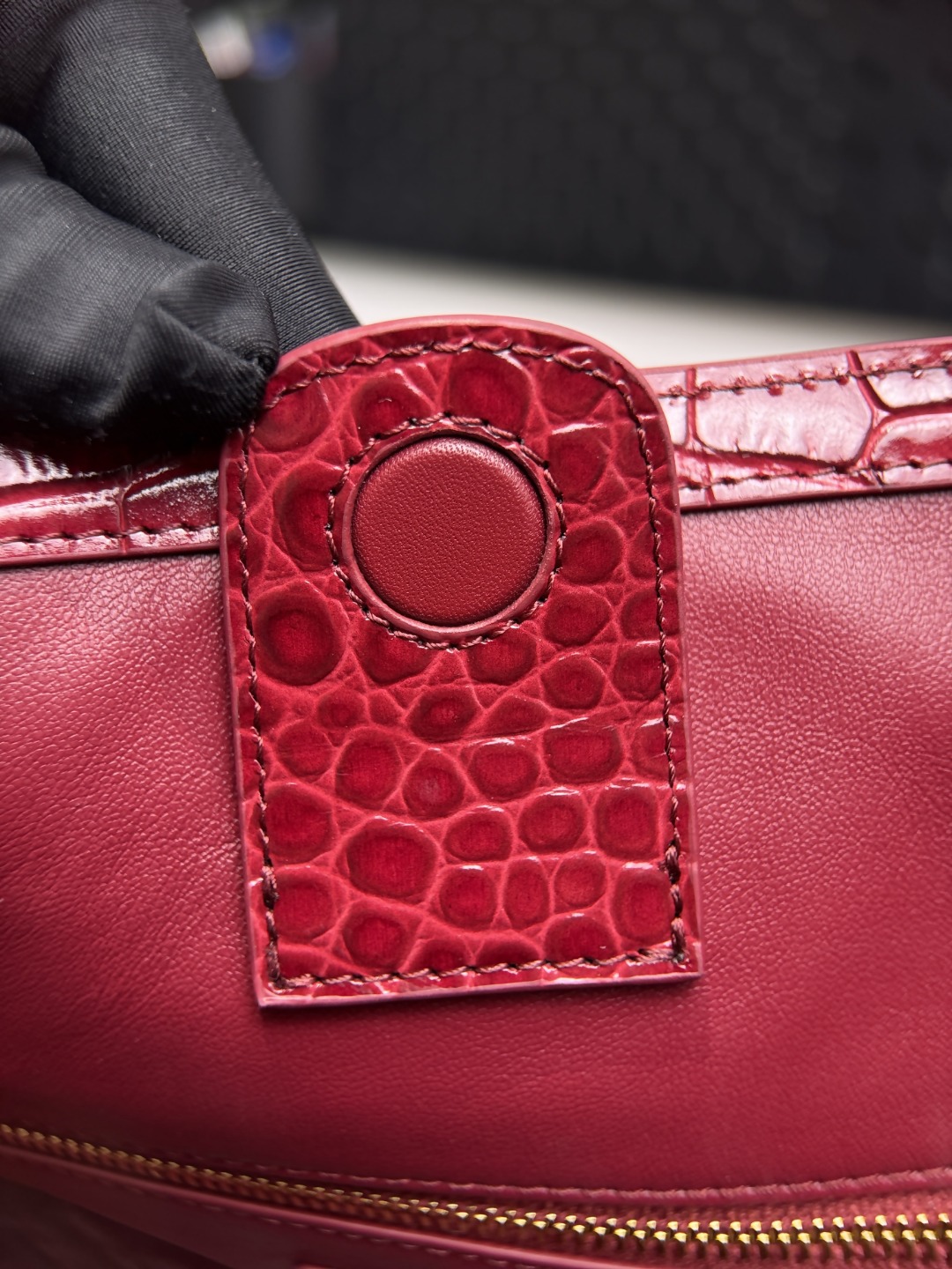 26s series 26s Tote Crocodile Burgundy Original real shot‼ Preparing for development‼ - Image 11
