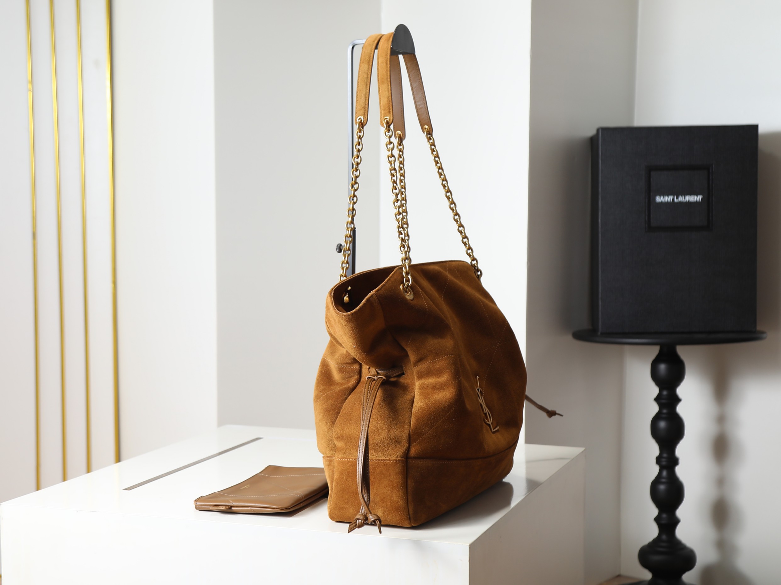 P¥1400👏 Suede model·Jamie 4.3 Large POCHON_Lucky bag bucket bag, soft suede and cowhide imported from Italy - Image 3