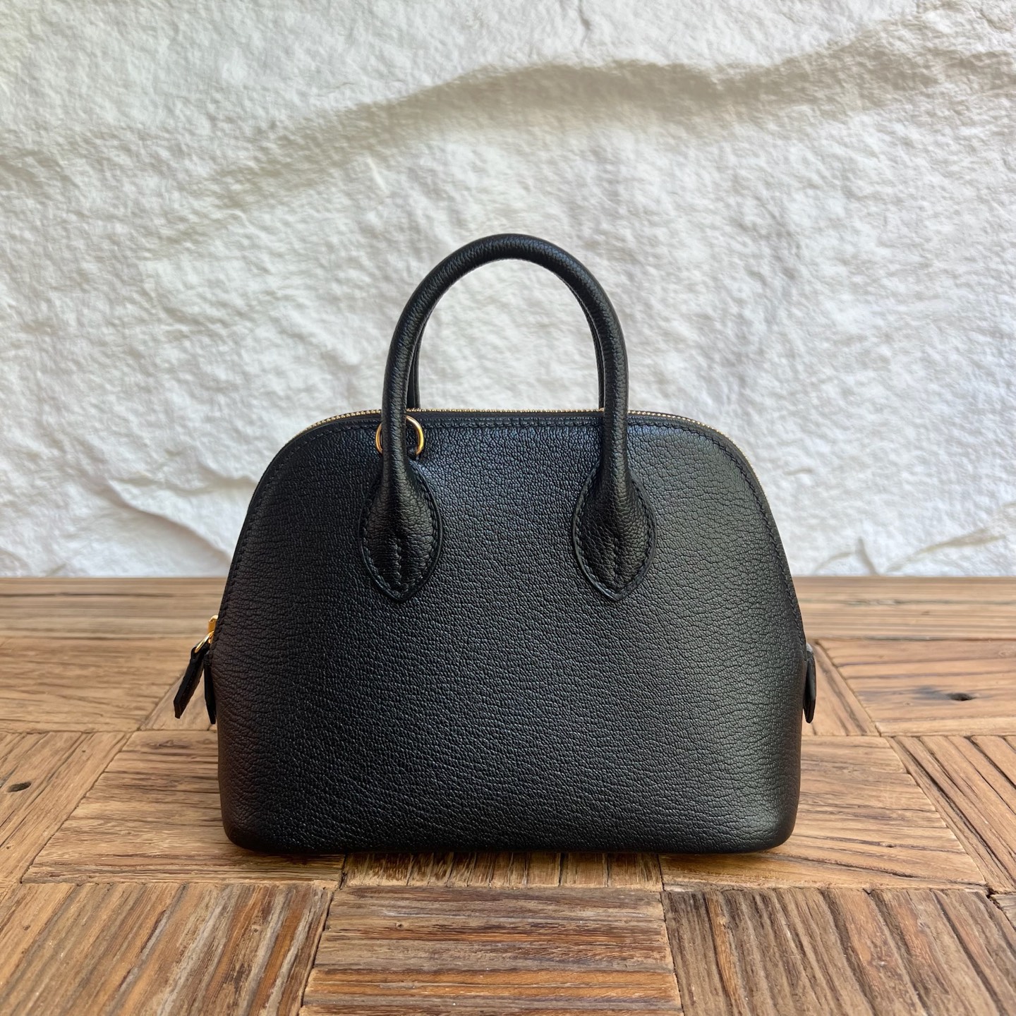 MiniBolide 20cm Chever Color: Ck89 black Fully handmade wax stitching Gold buckle customized✈️