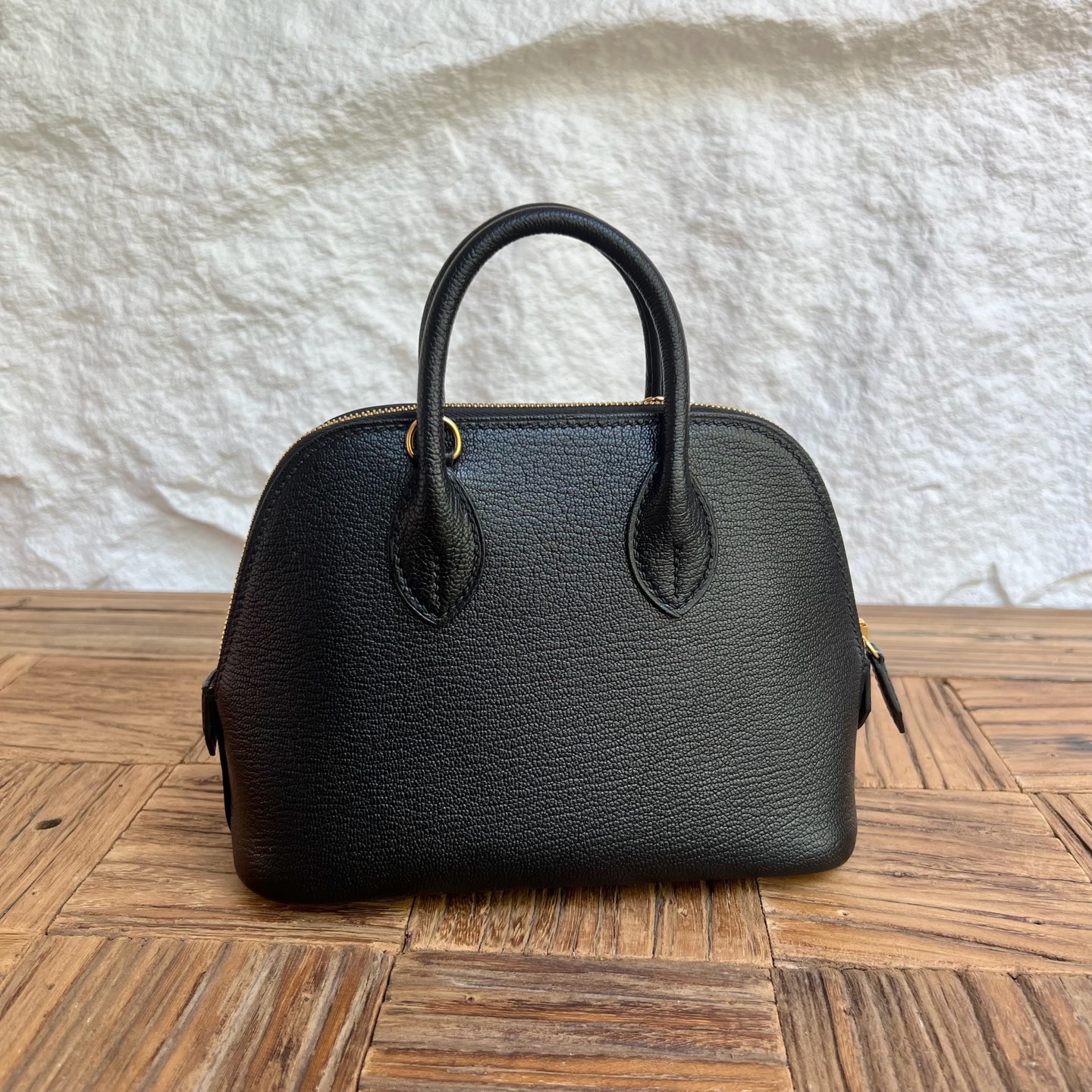 MiniBolide 20cm Chever Color: Ck89 black Fully handmade wax stitching Gold buckle customized✈️ - Image 10