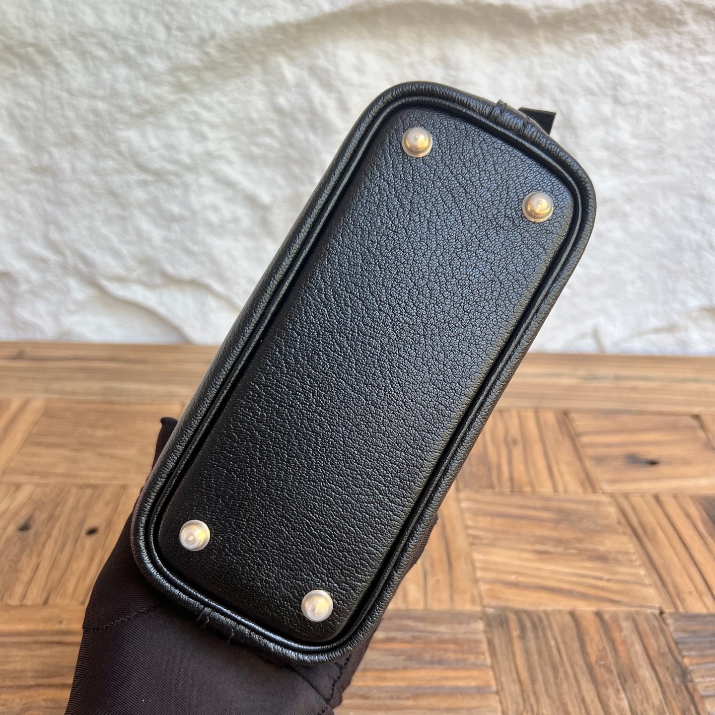MiniBolide 20cm Chever Color: Ck89 black Fully handmade wax stitching Gold buckle customized✈️ - Image 9