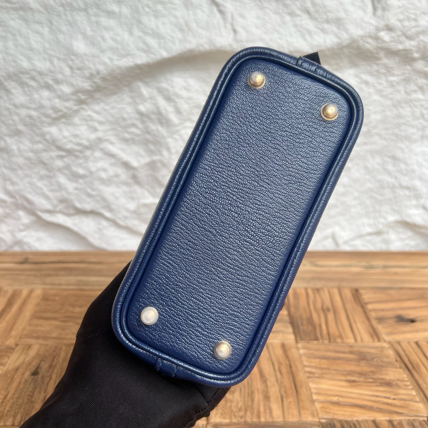 MiniBolide 20cm Chever Color: Ck73 sapphire blue Fully handmade wax stitching Gold buckle customized✈️ - Image 9