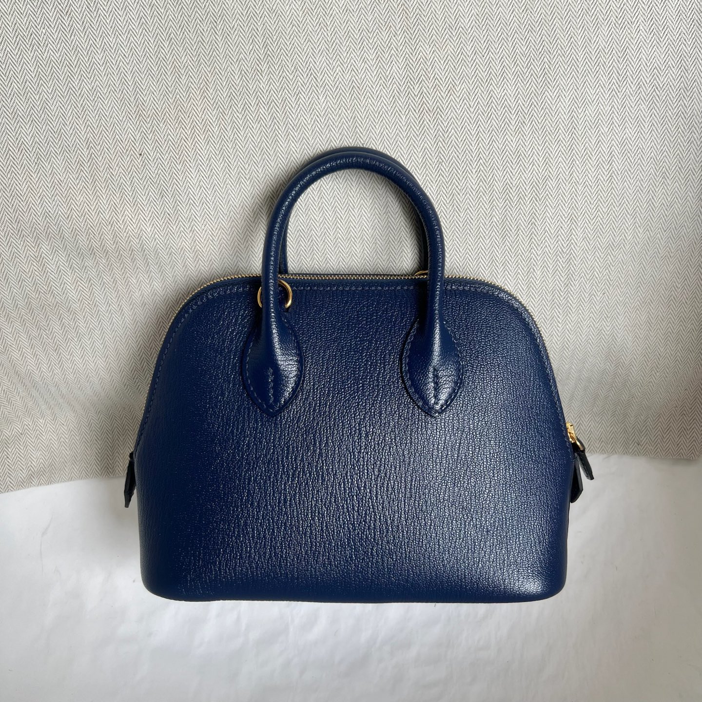MiniBolide 20cm Chever Color: Ck73 sapphire blue Fully handmade wax stitching Gold buckle customized✈️ - Image 12