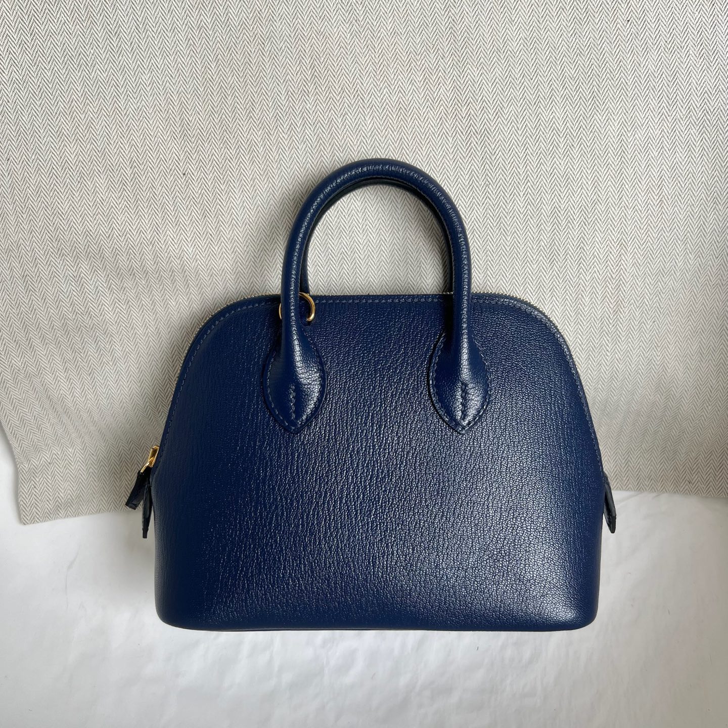 MiniBolide 20cm Chever Color: Ck73 sapphire blue Fully handmade wax stitching Gold buckle customized✈️ - Image 13