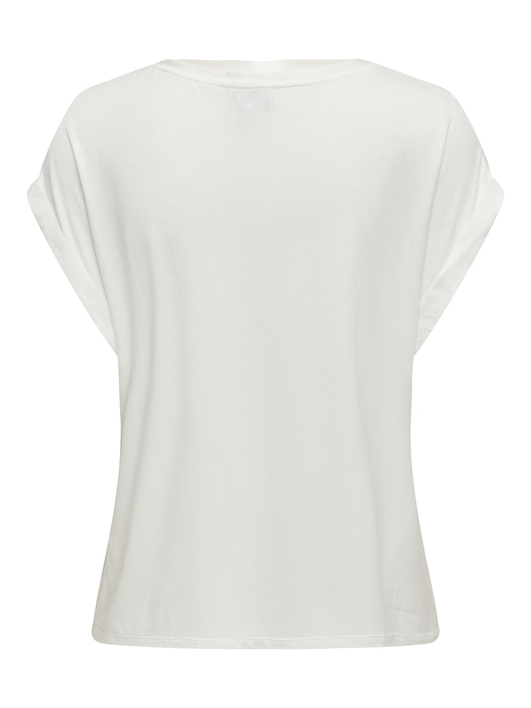 ONLY - T-SHIRT / LIEKE S/S SATIN MIX TOP