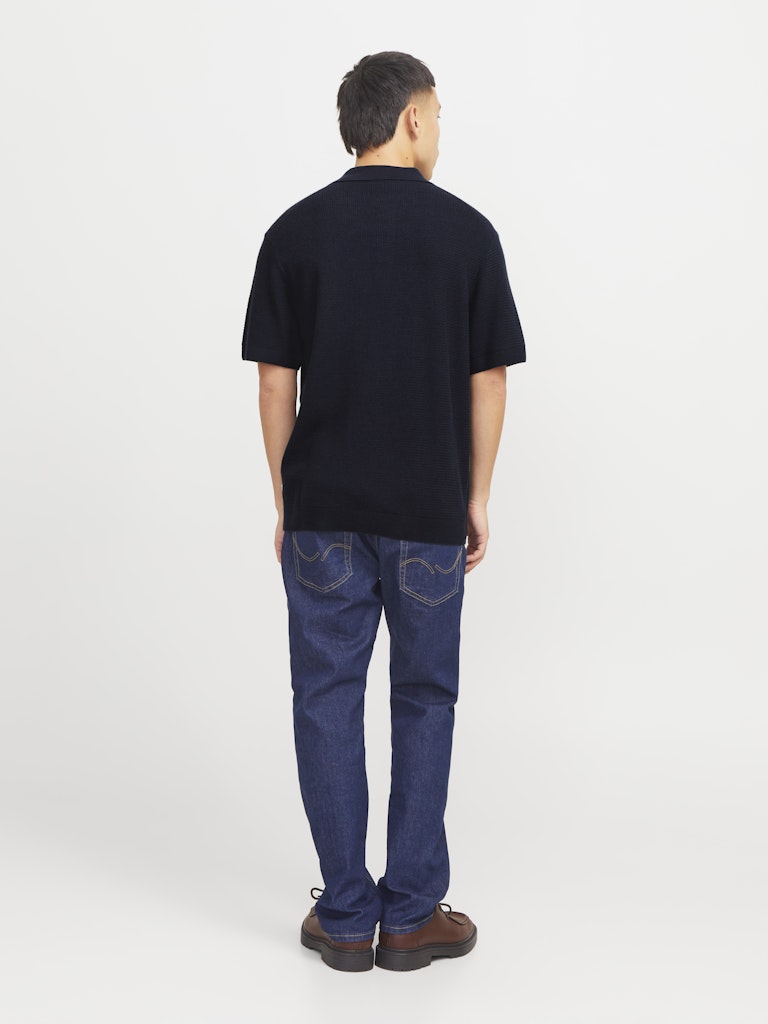 JACK & JONES - STRICK-POLOSHIRT