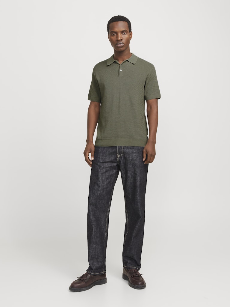 JACK & JONES - STRICK-POLOSHIRT