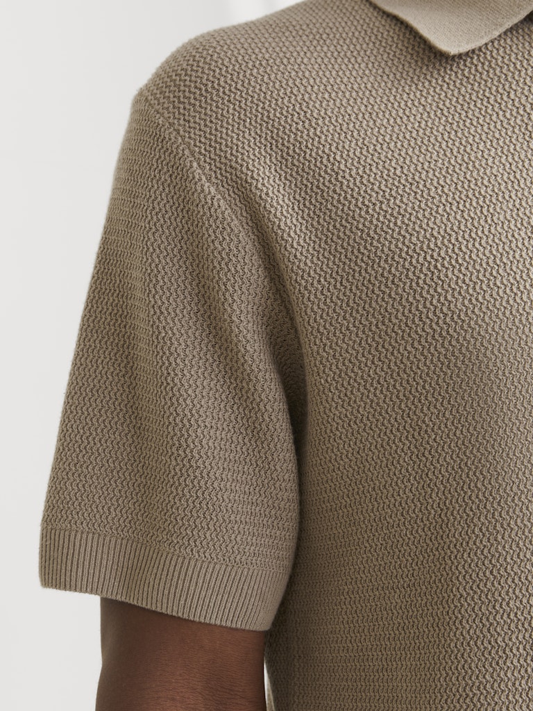 JACK & JONES - STRICK-POLOSHIRT