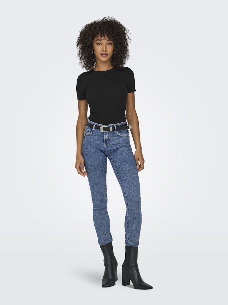 ONLY - T-SHIRT GERIPPT / EASY 