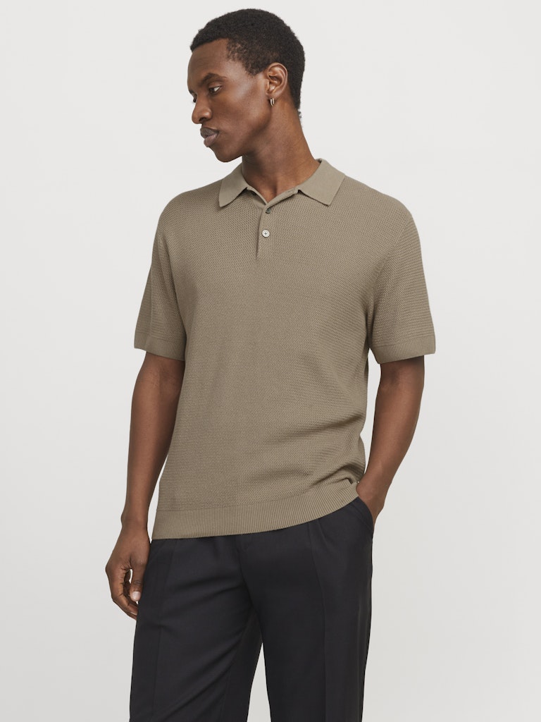 JACK & JONES - STRICK-POLOSHIRT
