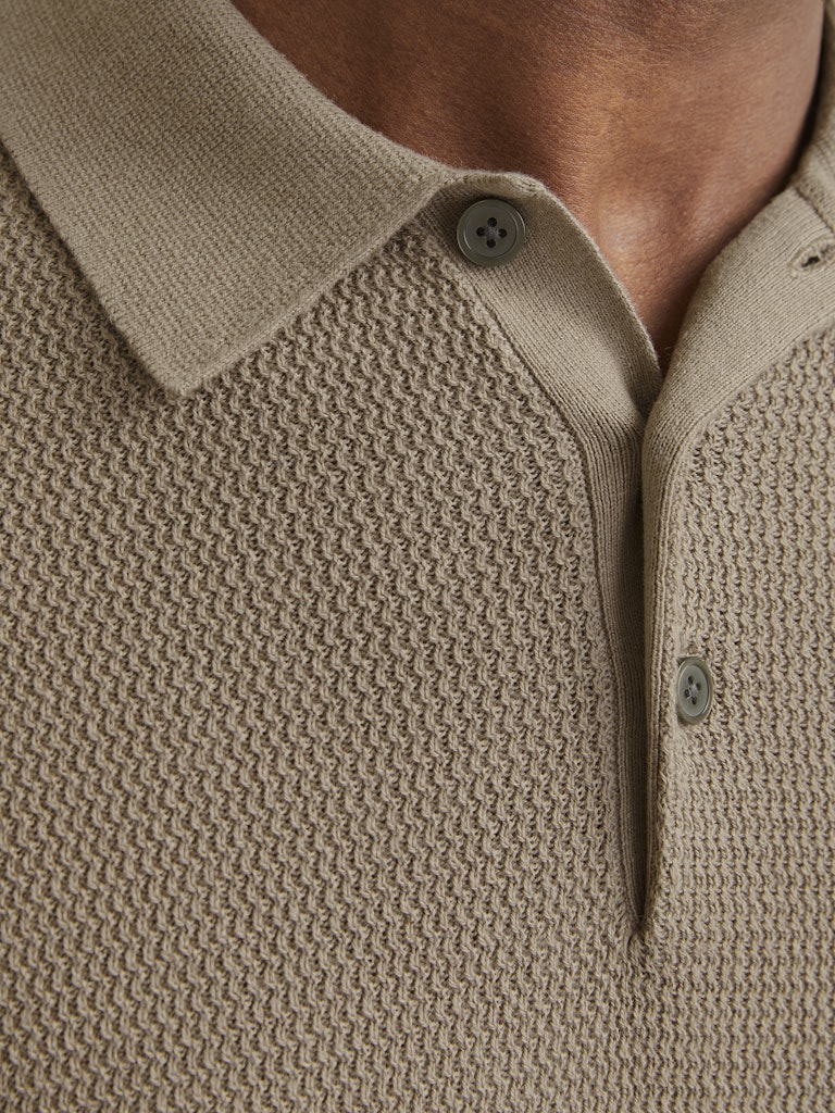 JACK & JONES - STRICK-POLOSHIRT