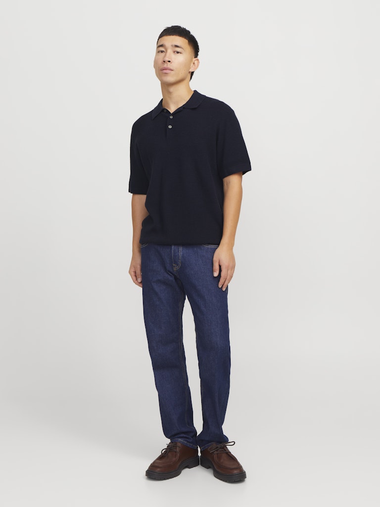JACK & JONES - STRICK-POLOSHIRT