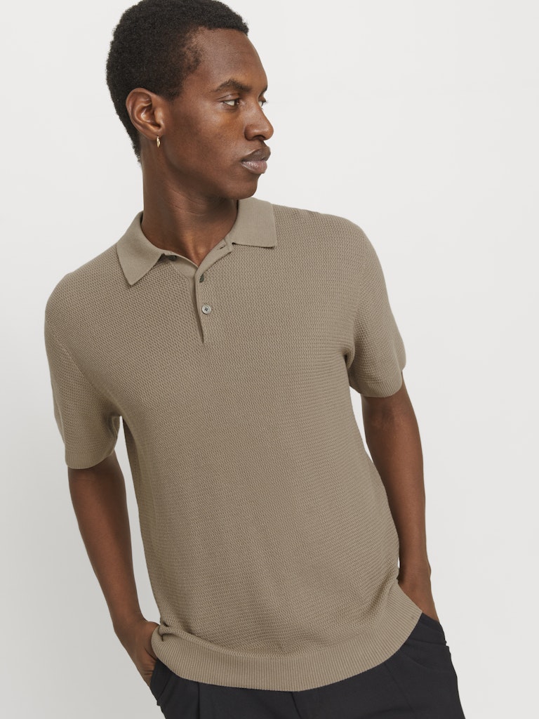 JACK & JONES - STRICK-POLOSHIRT