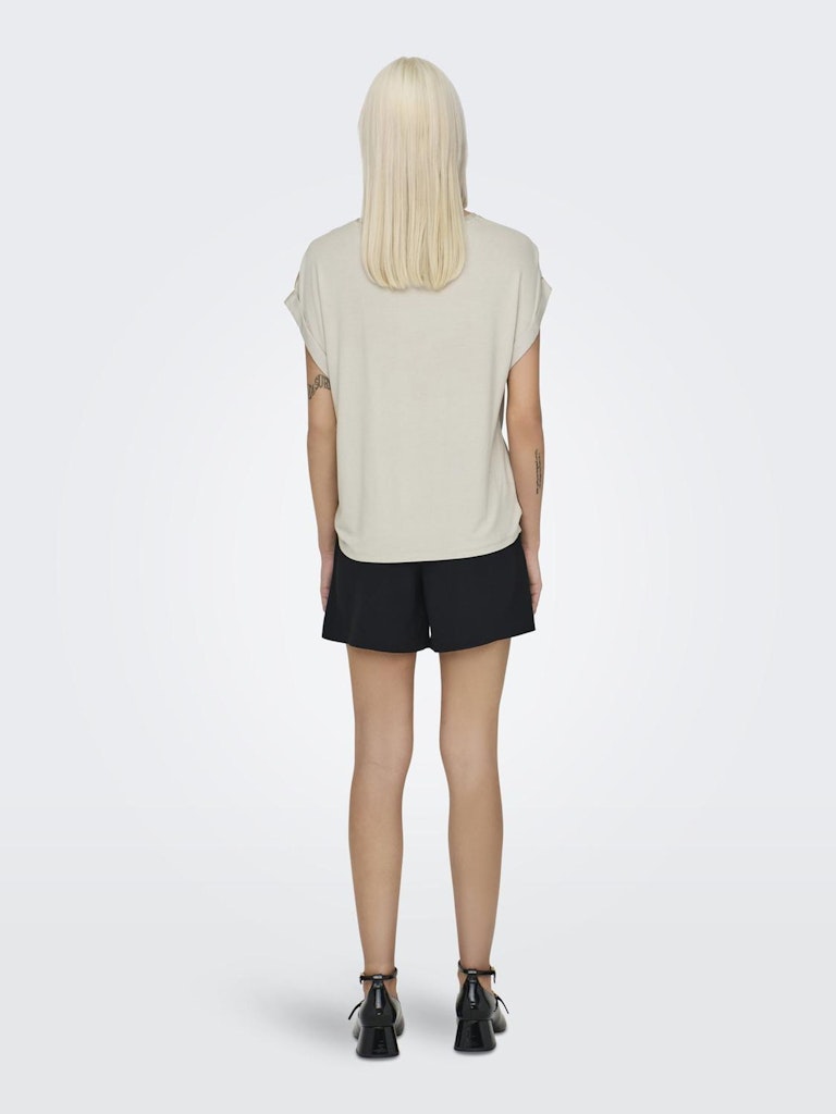 ONLY - T-SHIRT / LIEKE S/S SATIN MIX TOP ONLY - T-SHIRT / LIEKE S/S SATIN MIX TOP