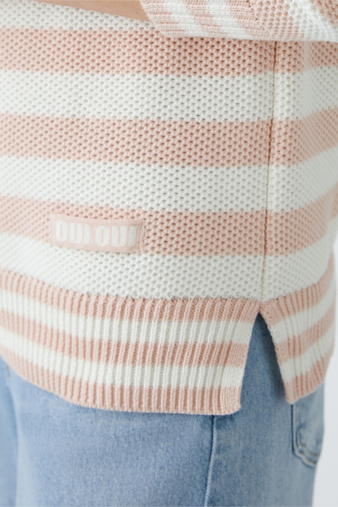 OUI - GERINGELTER PULLOVER