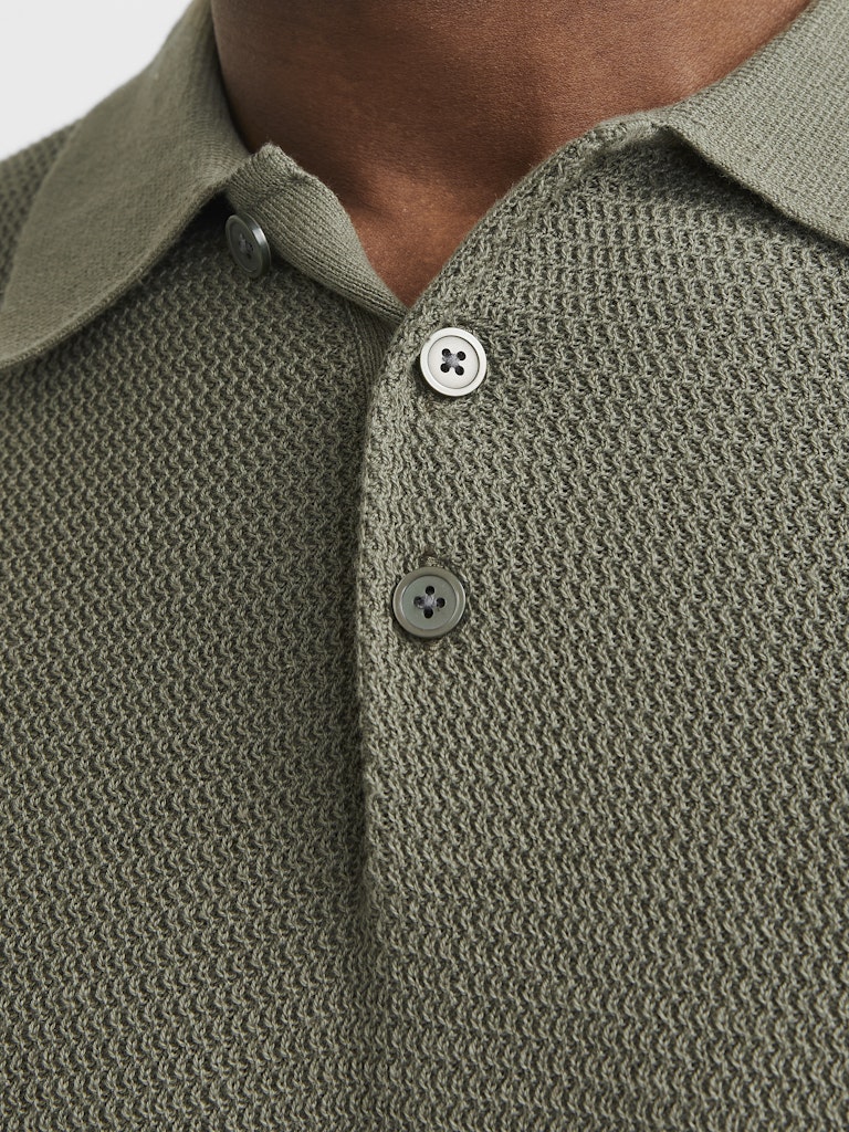 JACK & JONES - STRICK-POLOSHIRT