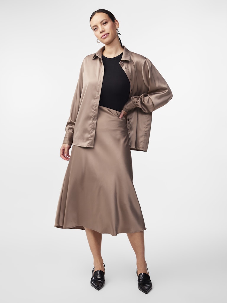 YAS - SATINROCK / PELLA HW MIDI SKIRT