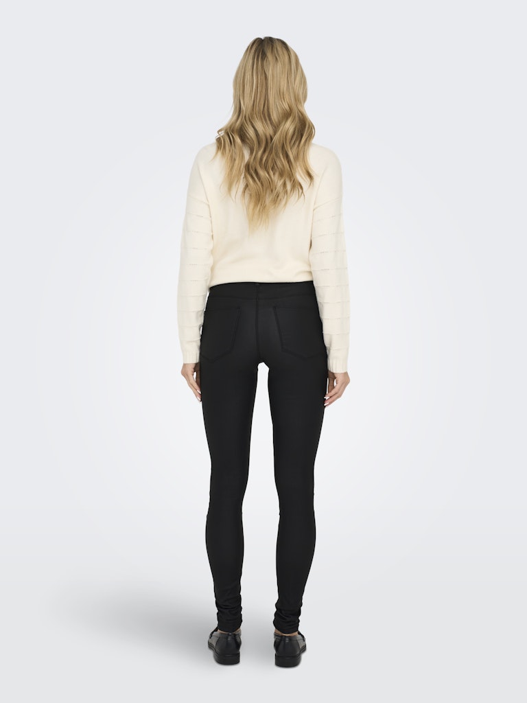 ONLY - HOSE / ANNE K MID WAIST COATED PNT ONLY - HOSE / ANNE K MID WAIST COATED PNT