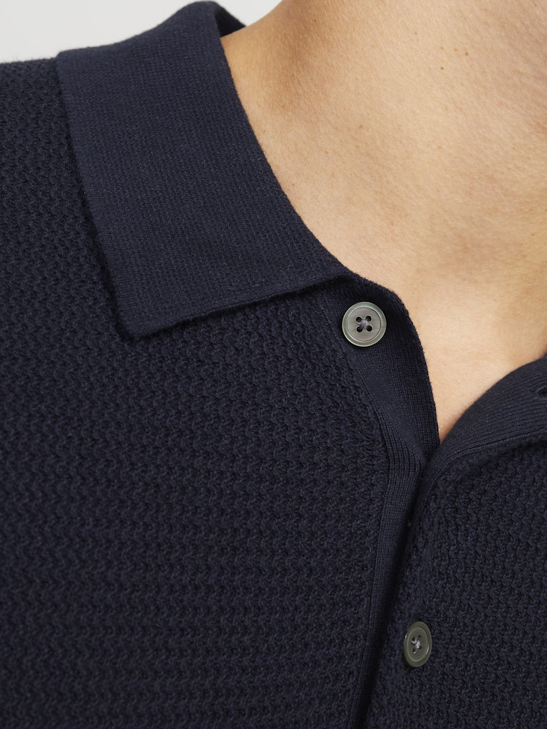JACK & JONES - STRICK-POLOSHIRT