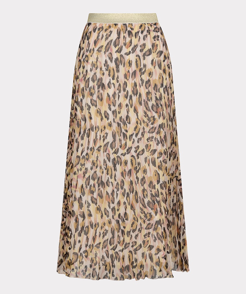 ESQUALO - MAXIROCK / SKIRT PLISSE LEOPARD DREAM