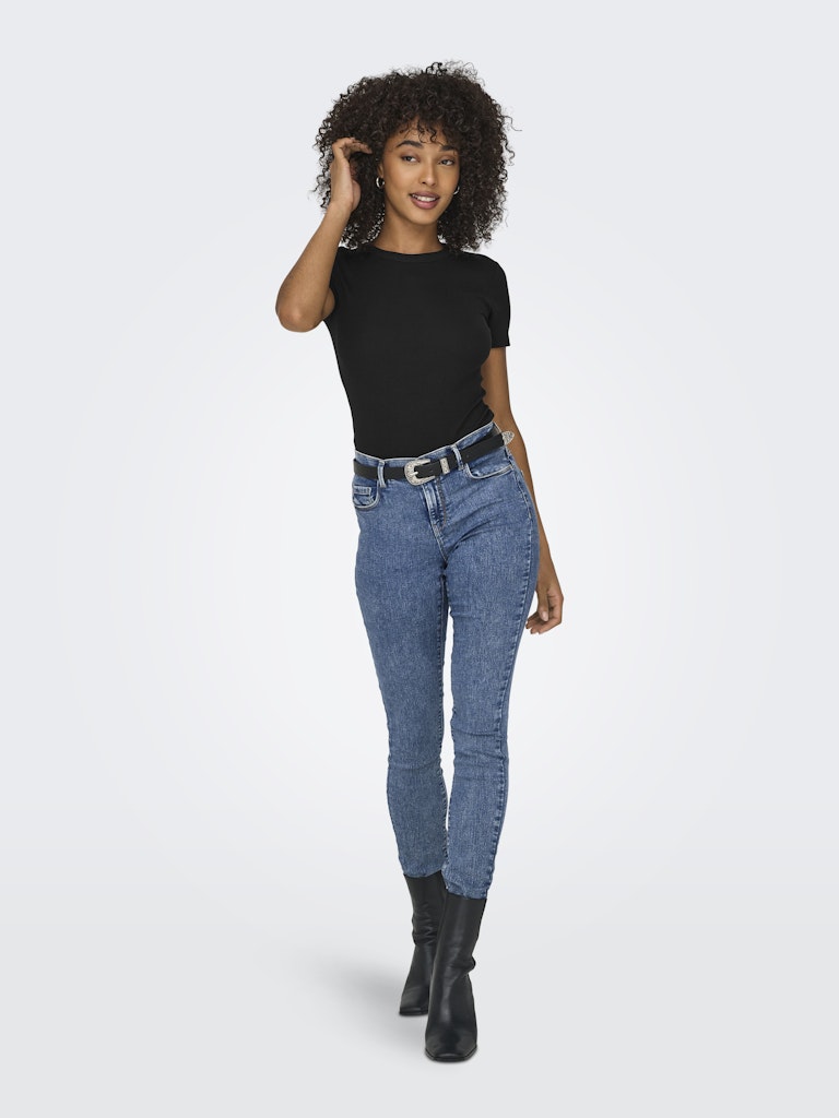 ONLY - T-SHIRT GERIPPT / EASY 
