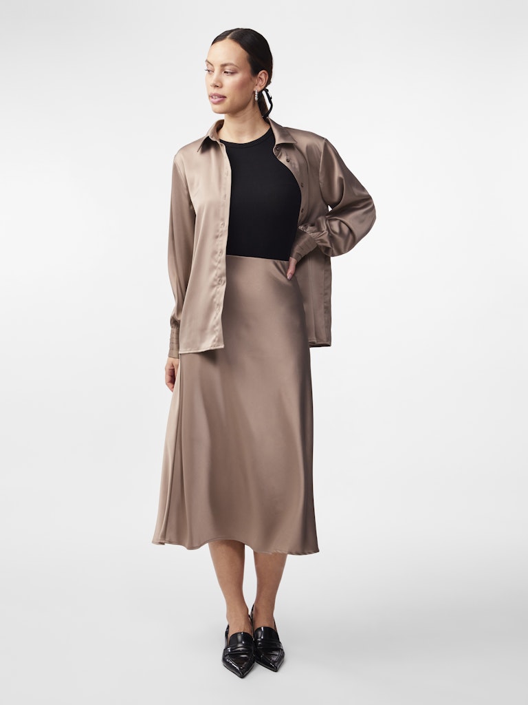 YAS - SATINROCK / PELLA HW MIDI SKIRT