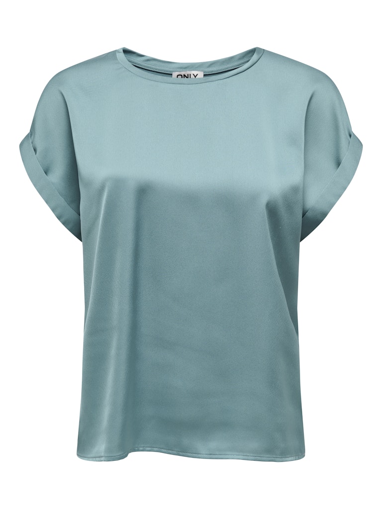ONLY - T-SHIRT / LIEKE S/S SATIN MIX TOP