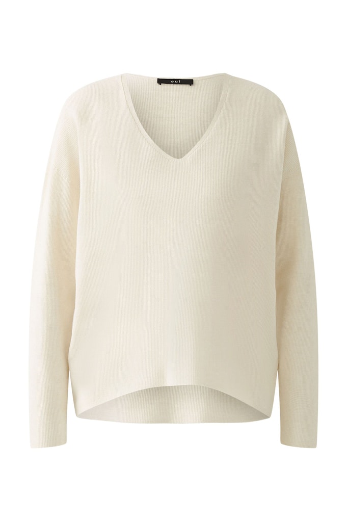 OUI - PULLOVER MIT V-AUSSCHNITT