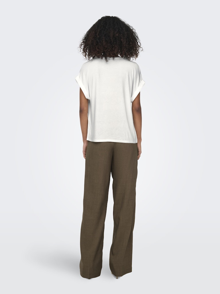 ONLY - T-SHIRT / LIEKE S/S SATIN MIX TOP