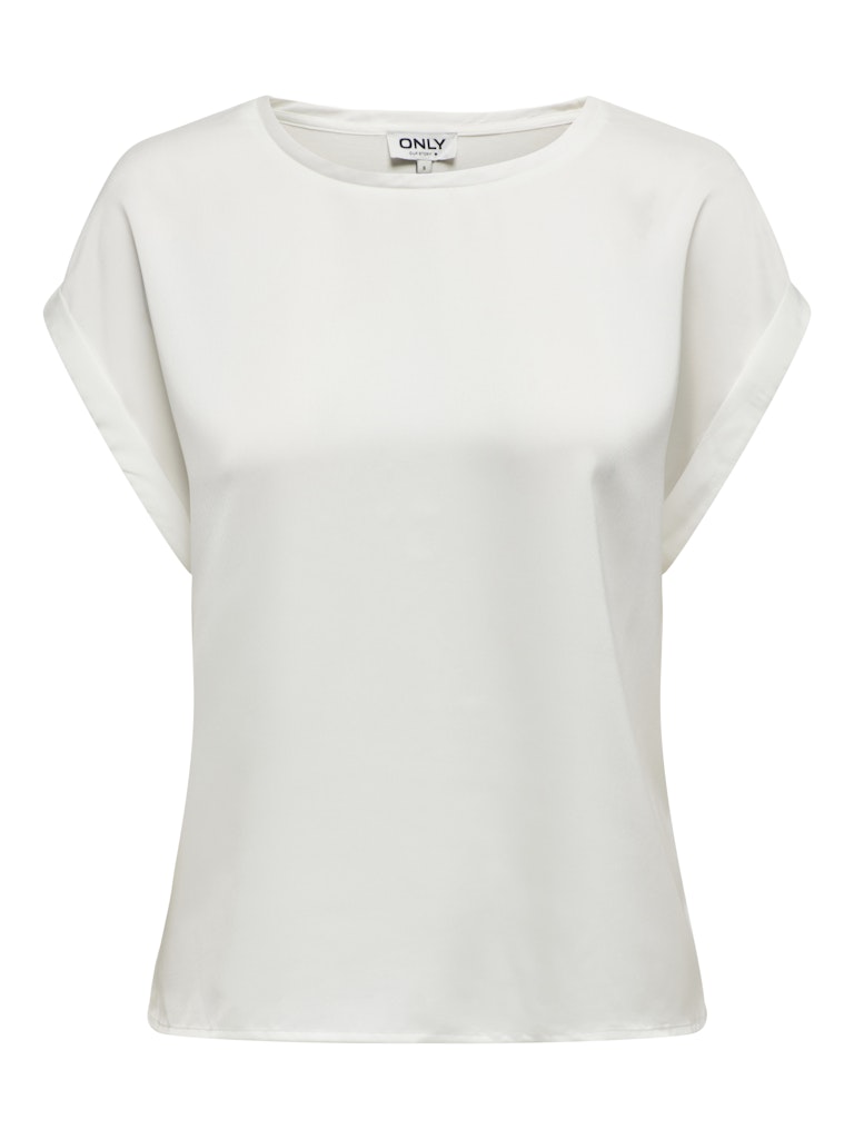 ONLY - T-SHIRT / LIEKE S/S SATIN MIX TOP