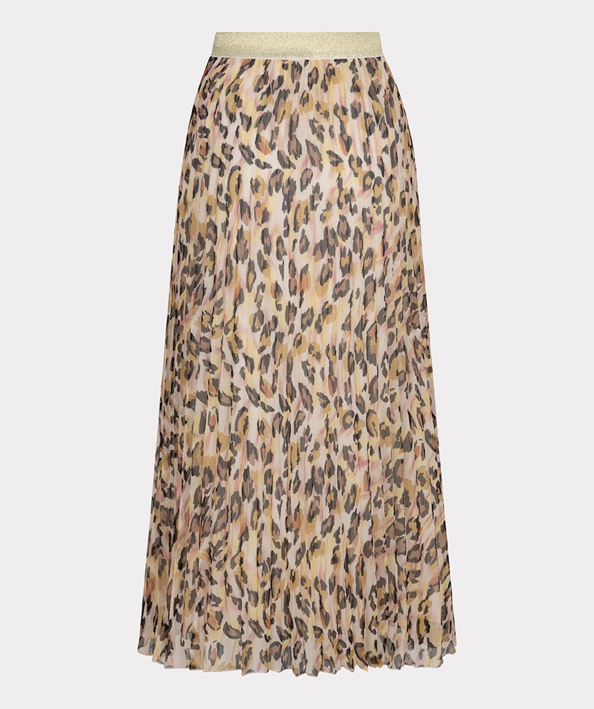 ESQUALO - MAXIROCK / SKIRT PLISSE LEOPARD DREAM