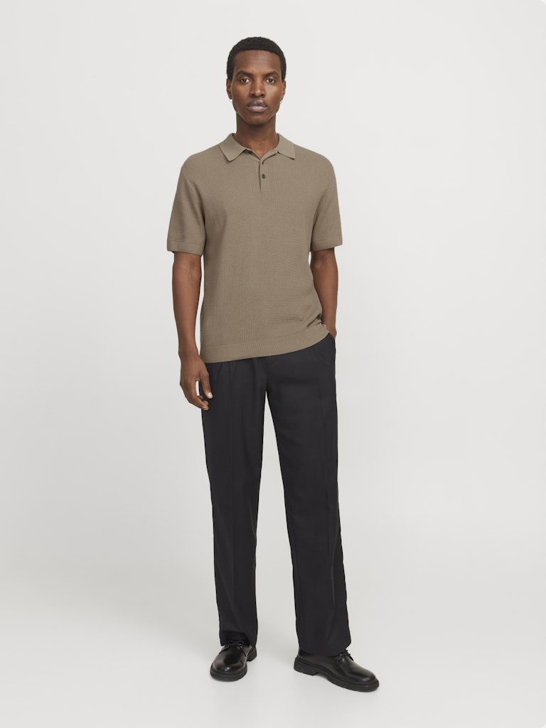 JACK & JONES - STRICK-POLOSHIRT