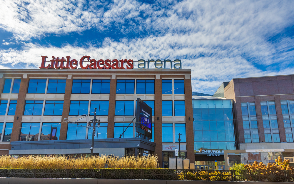 El Little Caesars Arena, la casa de estos Detroit Pistons de Cade Cunningham. / Bryan Pollard, ID de la foto: 1858628047