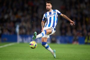 Brais,Mendez,Of,Real,Sociedad,During,La,Liga,Match,Between