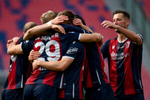 Bologna,,Italy,,April,18,,2021,,Mattias,Svanberg,(bologna),Celebrates,After