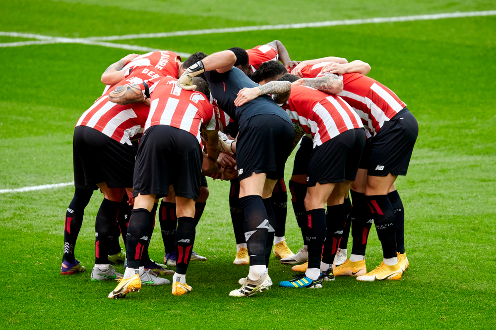 Athletic,Club,Players,During,The,La,Liga,Match,Between,Athletic