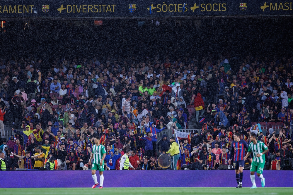 Barcelona, ,Apr,29:,A,View,Of,The,Fans,While