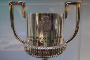 Barcelona,,Spain, ,August,2022:,Cup,Symbolizing,Victory,In,A