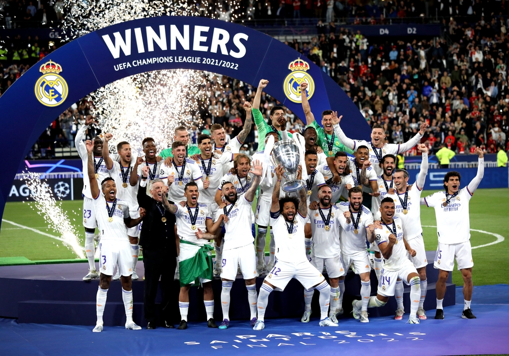 Paris,,France, ,May,28,,2022:,Real,Madrid,Players,Celebrate