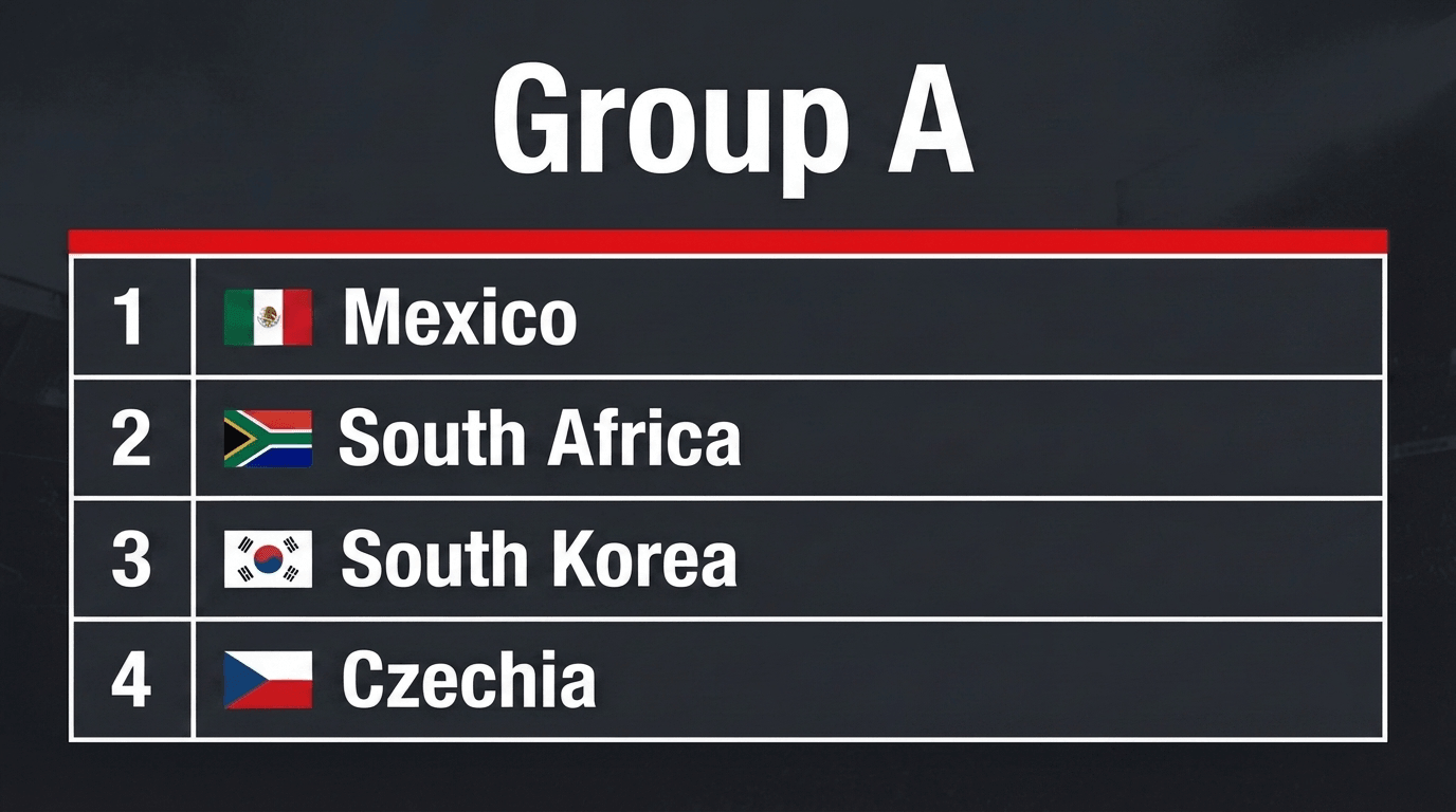 World Cup 2026 Group A World Cup 2026 Group A