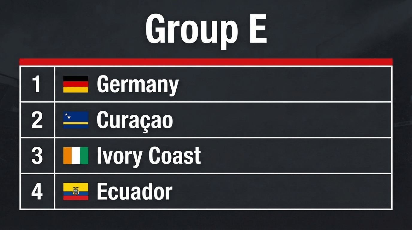 World Cup 2026 Group E World Cup 2026 Group E