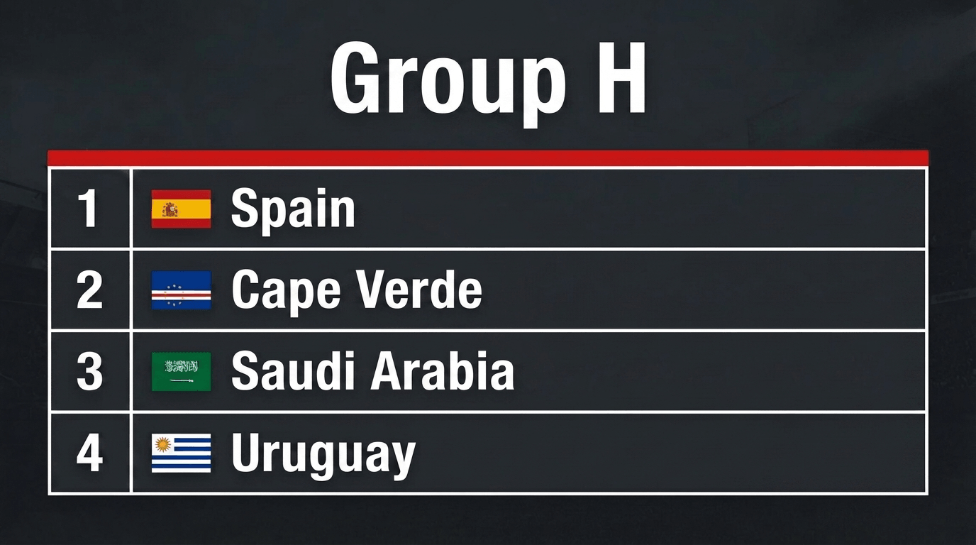 World Cup 2026 Group H World Cup 2026 Group H