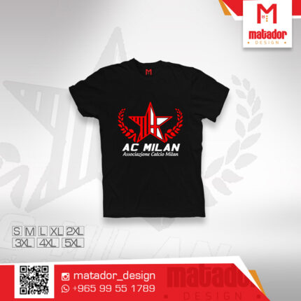 Ac Milan 10 titles star T-shirt