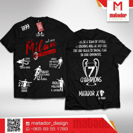 AC Milan X matador design t-shirt