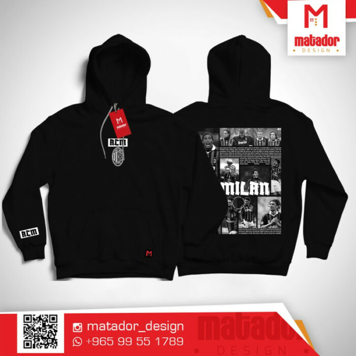 AC Milan Black and White Edition Hoodie