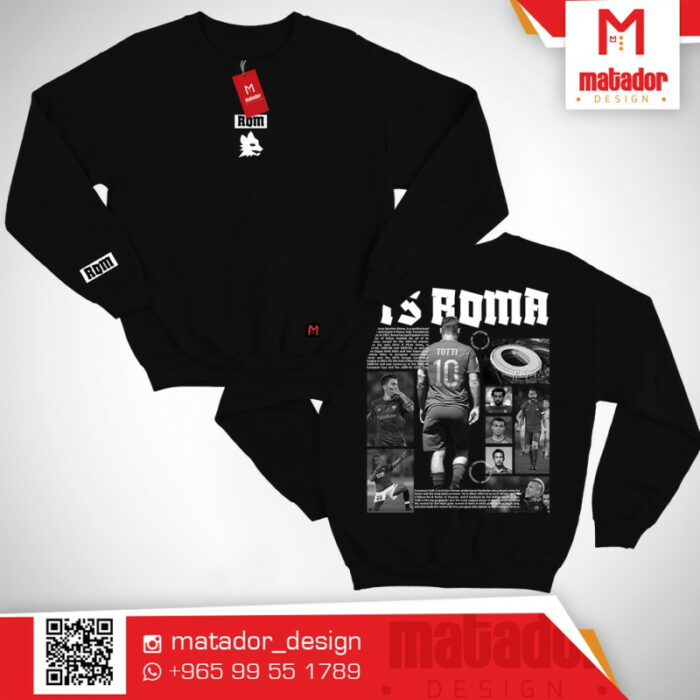 AS Roma Black and White Edition Sweater